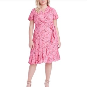 Plus Size Jessica Simpson Ruffled Dress, Size 1X